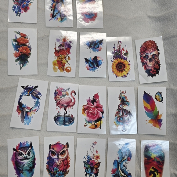 Colorful Temporary Tattoo Set - Picture 2 of 5